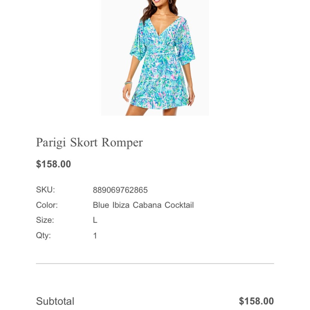 Lilly Pulitzer skort romper